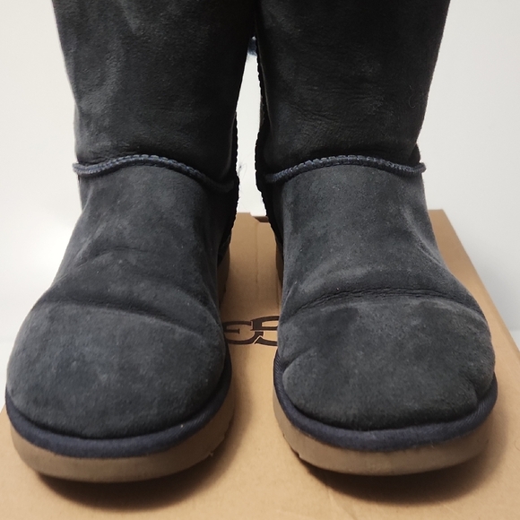 UGG Women's Navy BLUE Shearling Boots - Picture 8 of 10